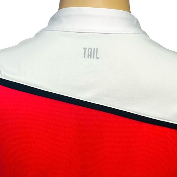 Tail Activewear Dress Golf Tennis UPF 50+ Colorblock Geo Mock Neck Zip/Pockets S - Picture 8 of 14